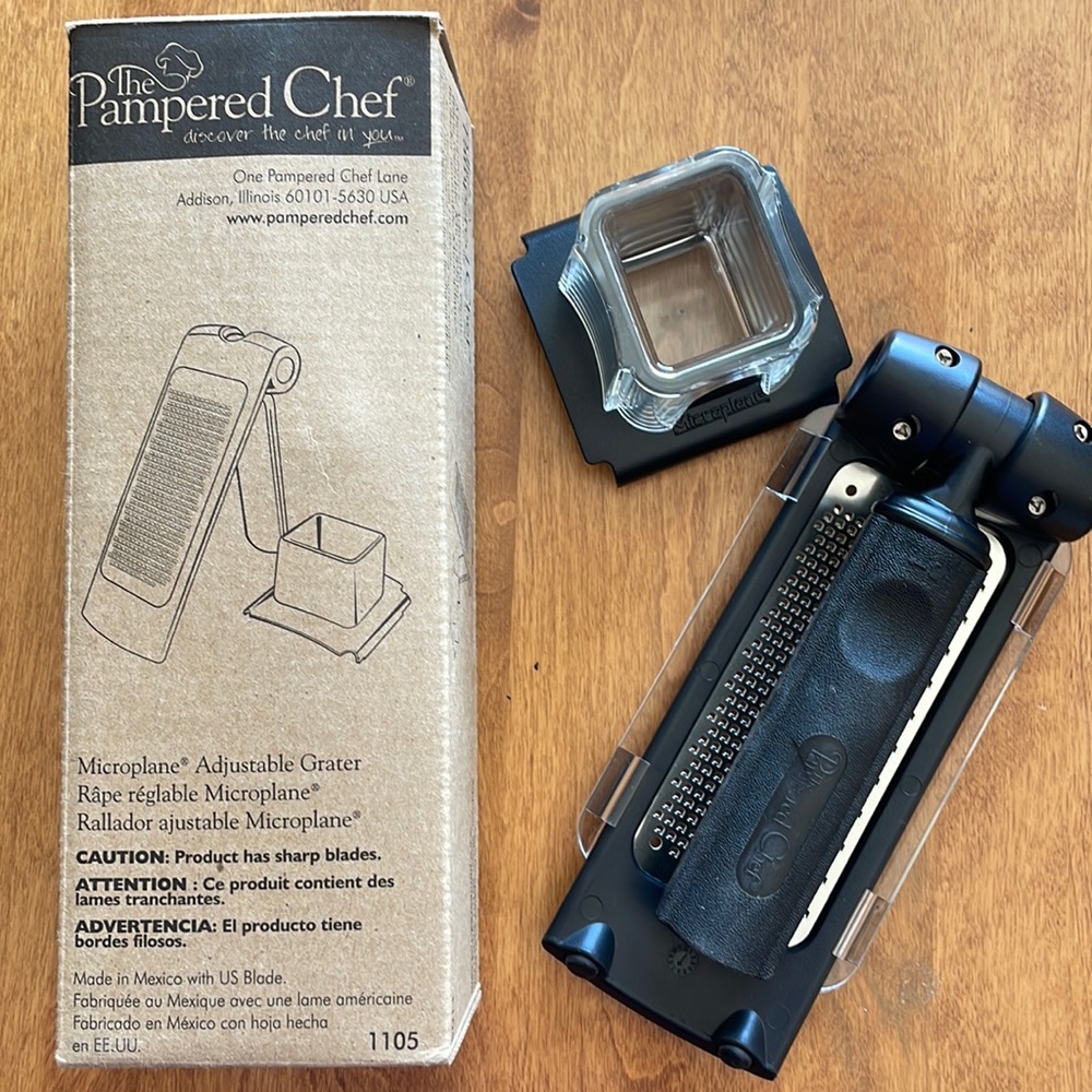 The Pampered Chef Microplane.